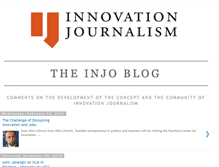 Tablet Screenshot of blog.innovationjournalism.org